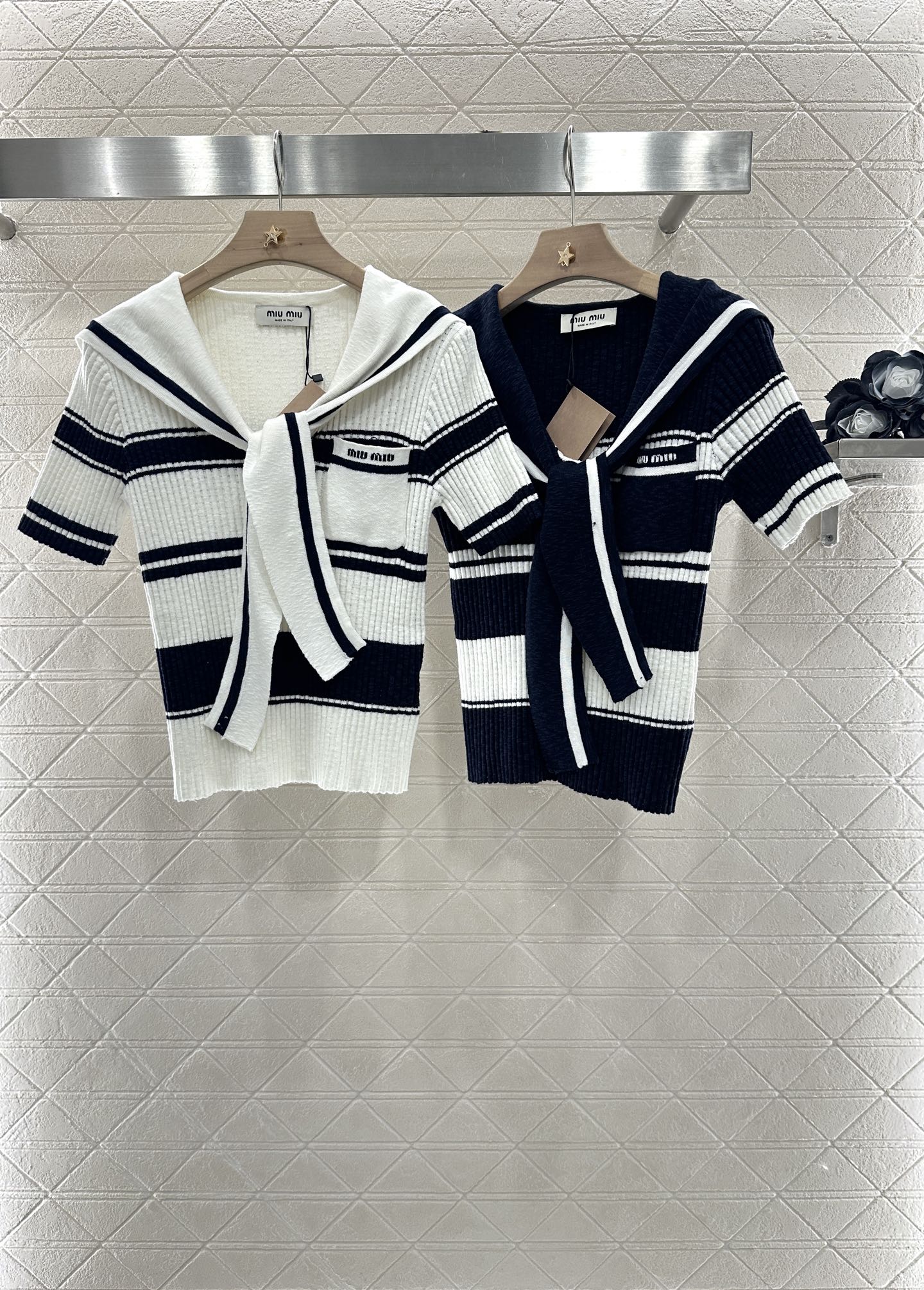 Mi*mi*♥2025 new products Knitted T-shirt