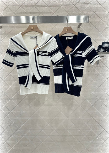 Mi*mi*♥2025 new products Knitted T-shirt
