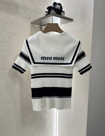 Mi*mi*♥2025 new products Knitted T-shirt