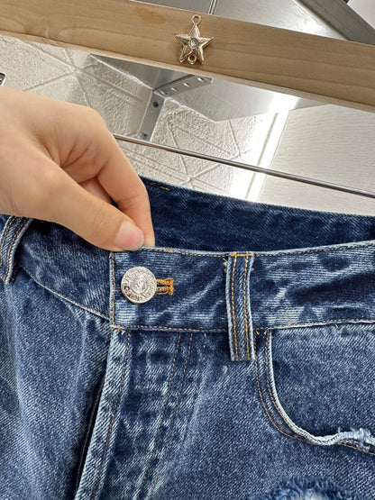 M*♥2025 new products Denim shorts