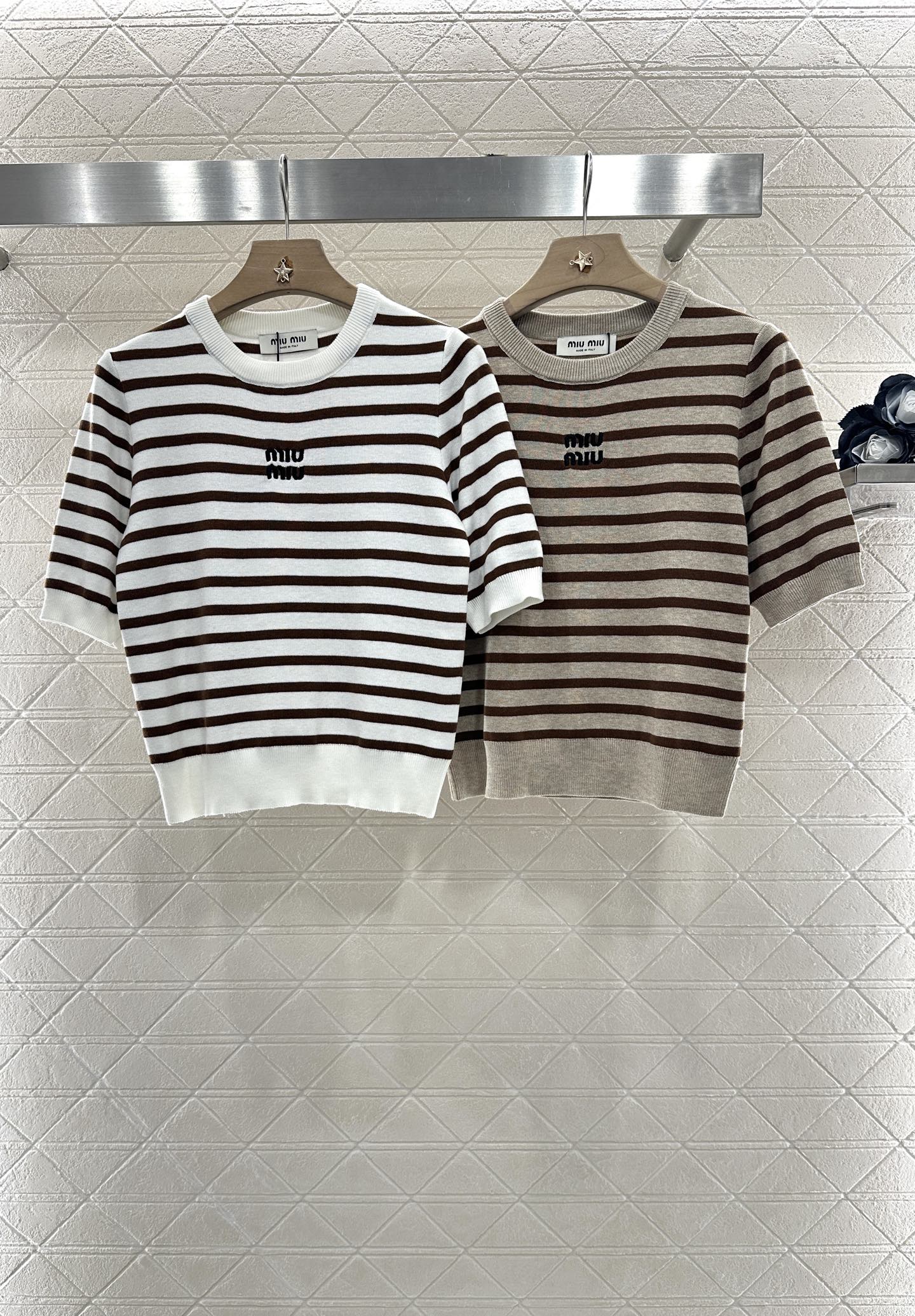 Mi*mi*♥2025 new products Knitted short sleeves
