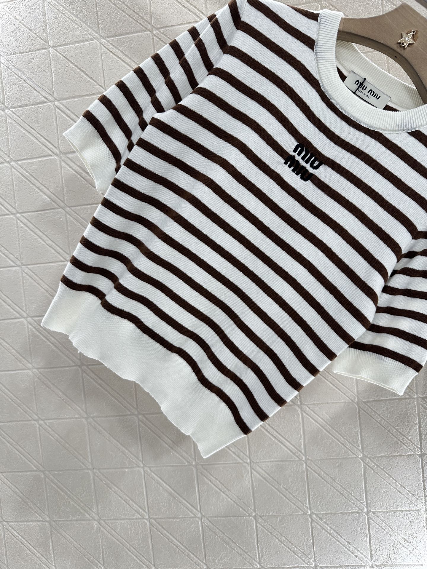 Mi*mi*♥2025 new products Knitted short sleeves