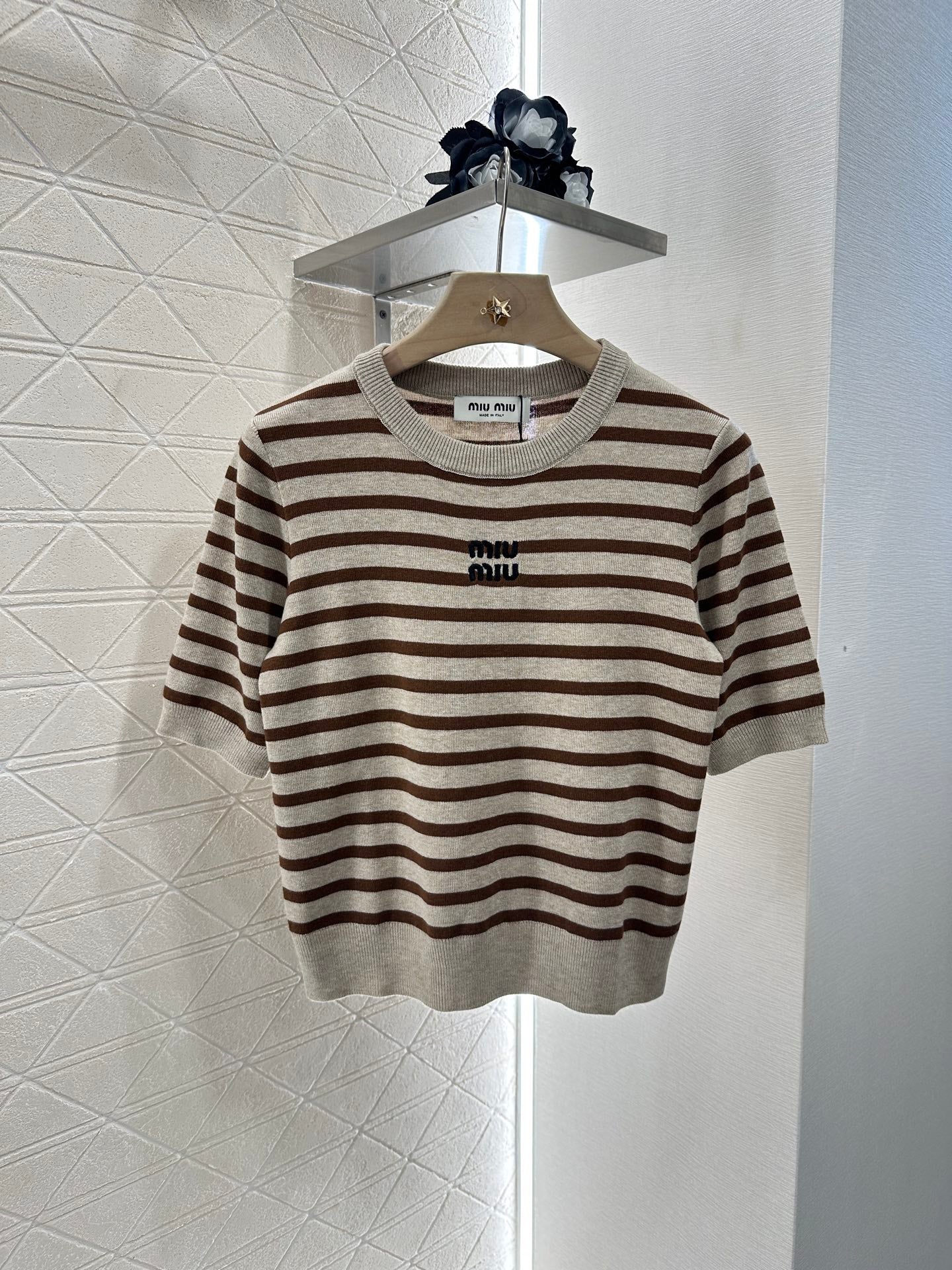 Mi*mi*♥2025 new products Knitted short sleeves