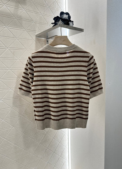 Mi*mi*♥2025 new products Knitted short sleeves