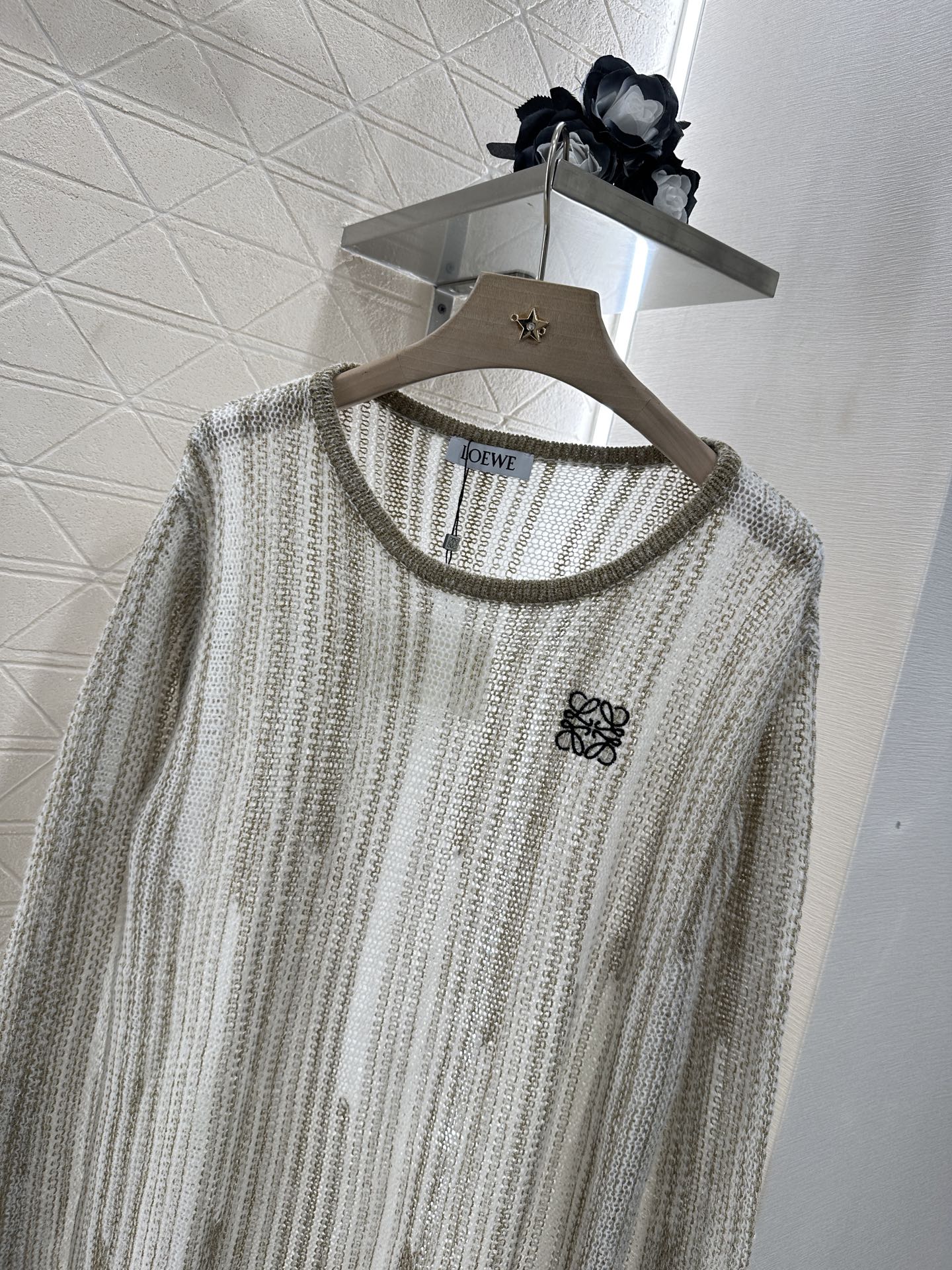 L*♥2025 new product Belt knitted top