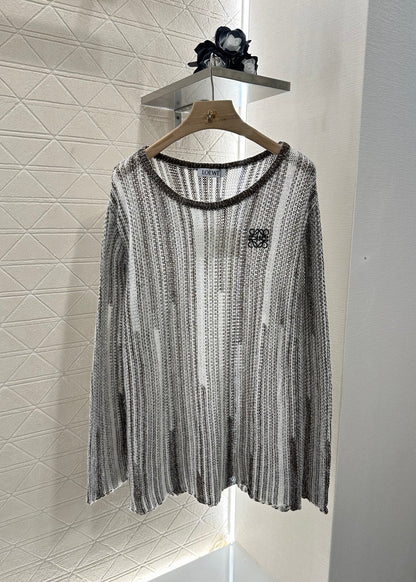 L*♥2025 new product Belt knitted top