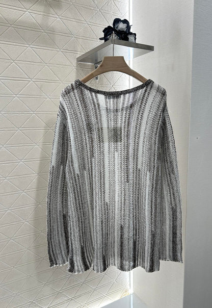 L*♥2025 new product Belt knitted top
