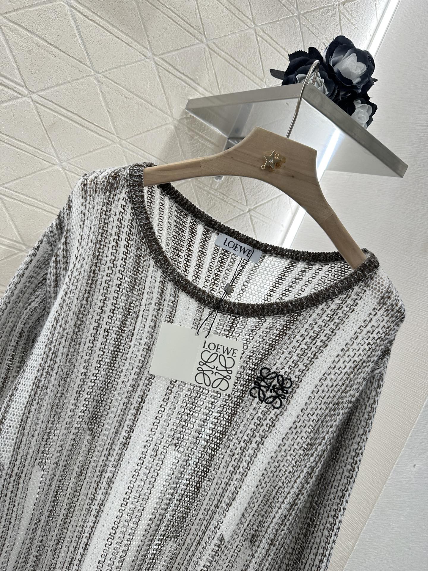 L*♥2025 new product Belt knitted top