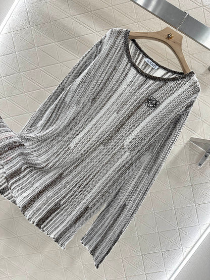 L*♥2025 new product Belt knitted top
