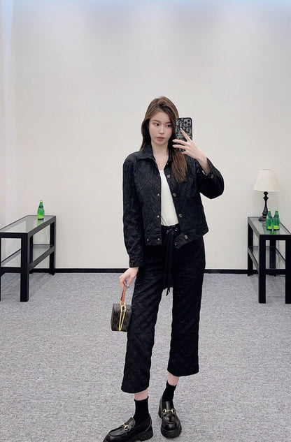 C*♥2025 new product Jacket and cropped pants set