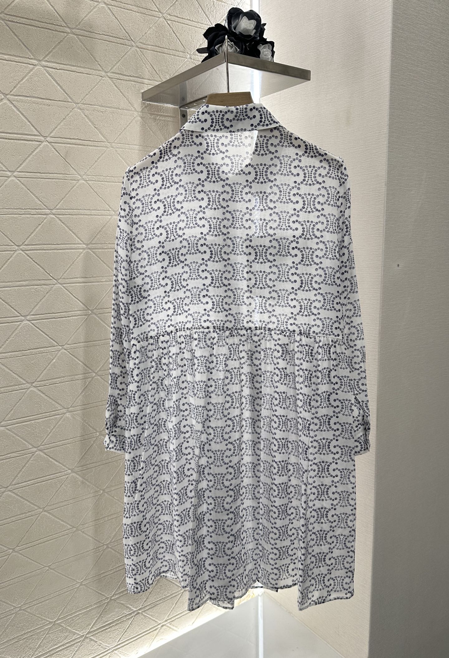 C*♥2025 new product Printed silk dress