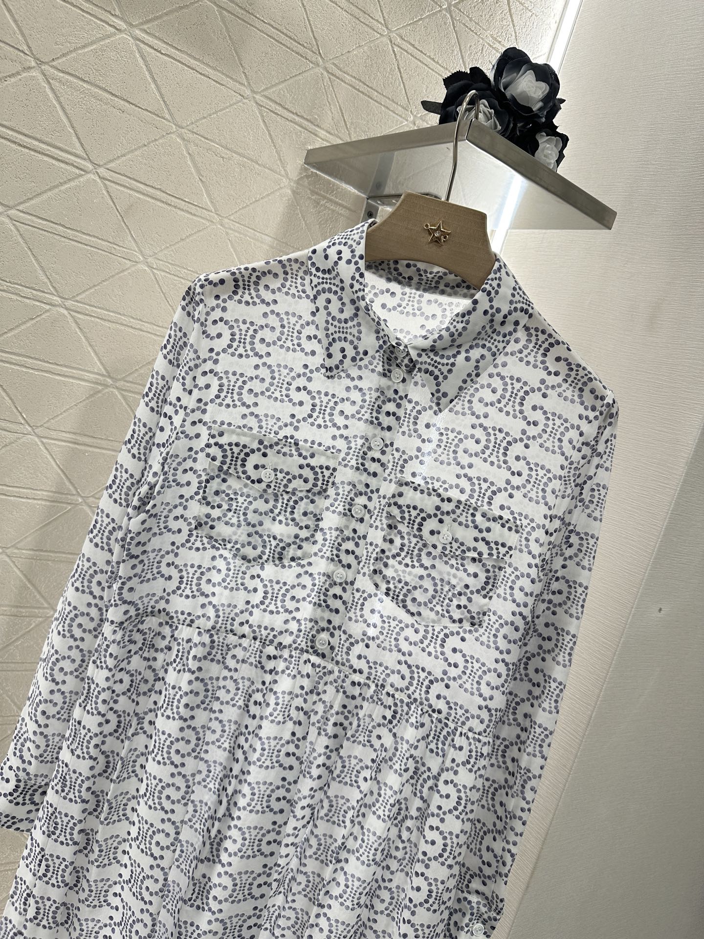 C*♥2025 new product Printed silk dress