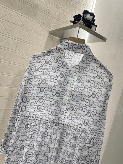 C*♥2025 new product Printed silk dress