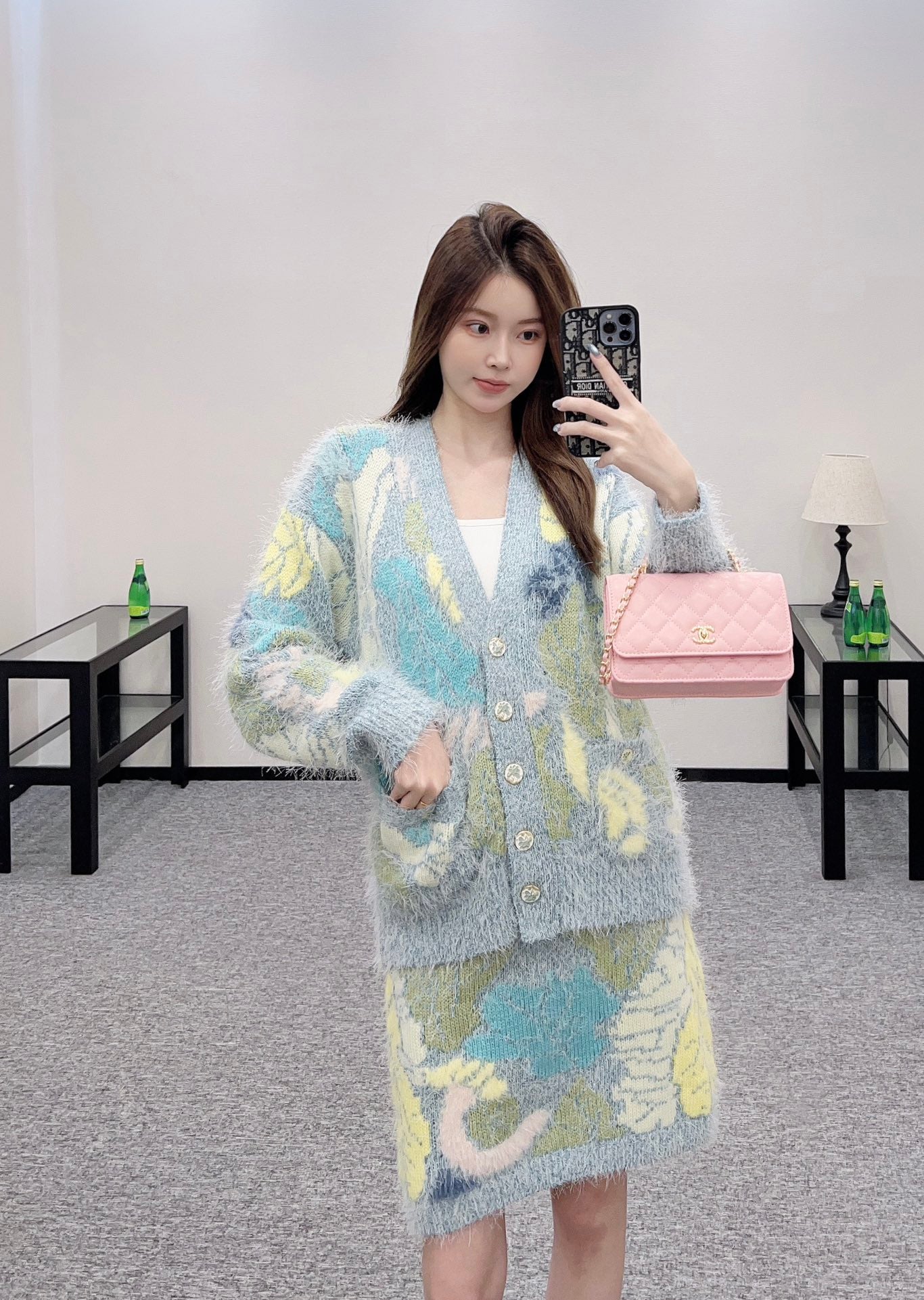 C*♥2025 new products Cardigan and skirt set