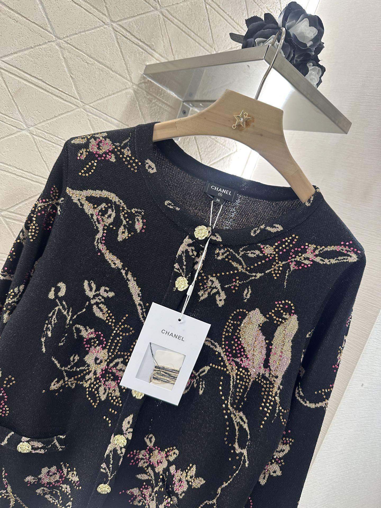 C*♥2025 new product Hot diamond knitted cardigan