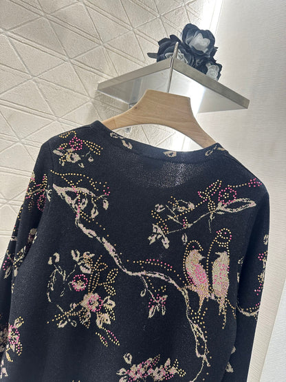C*♥2025 new product Hot diamond knitted cardigan