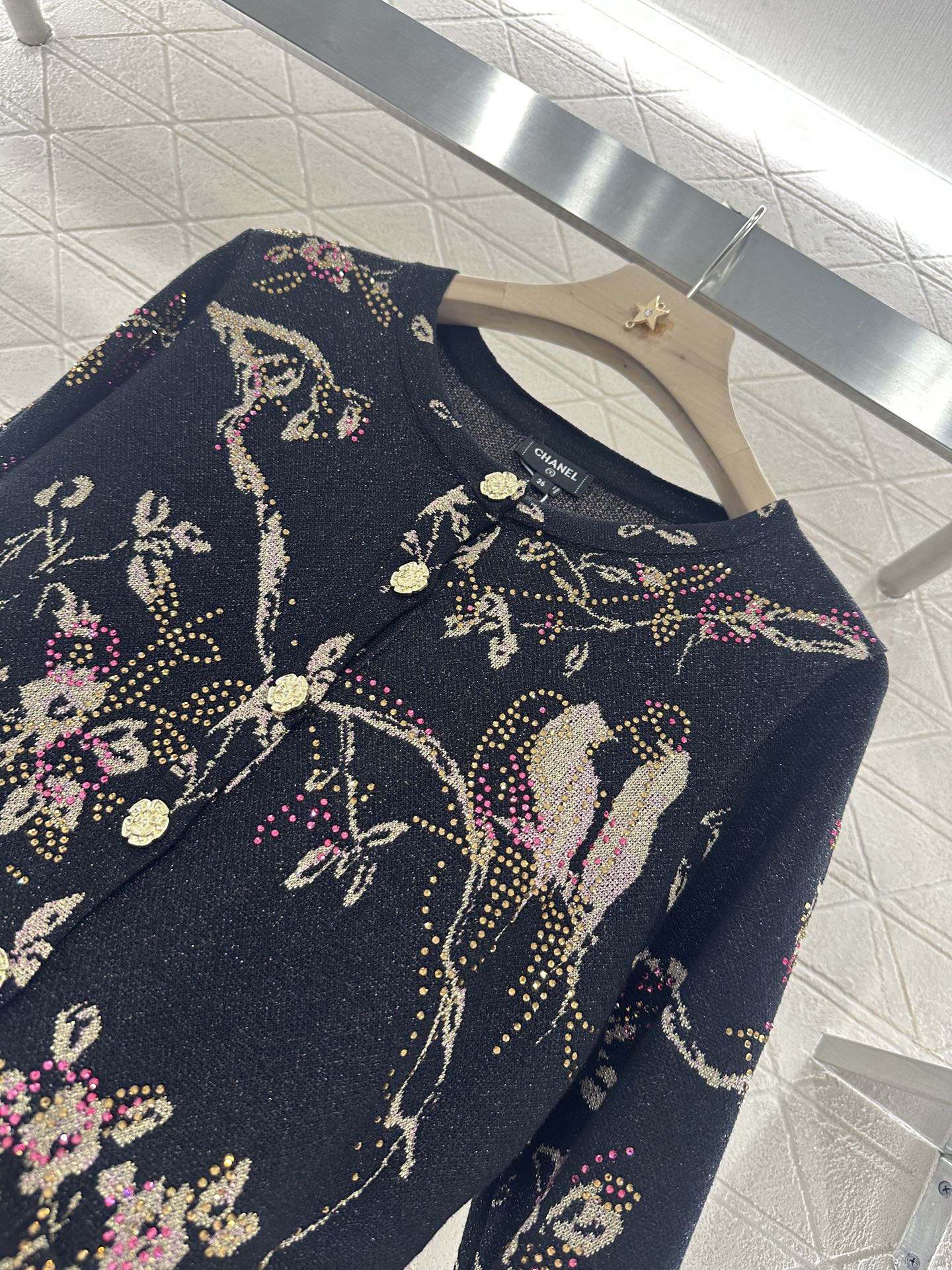 C*♥2025 new product Hot diamond knitted cardigan