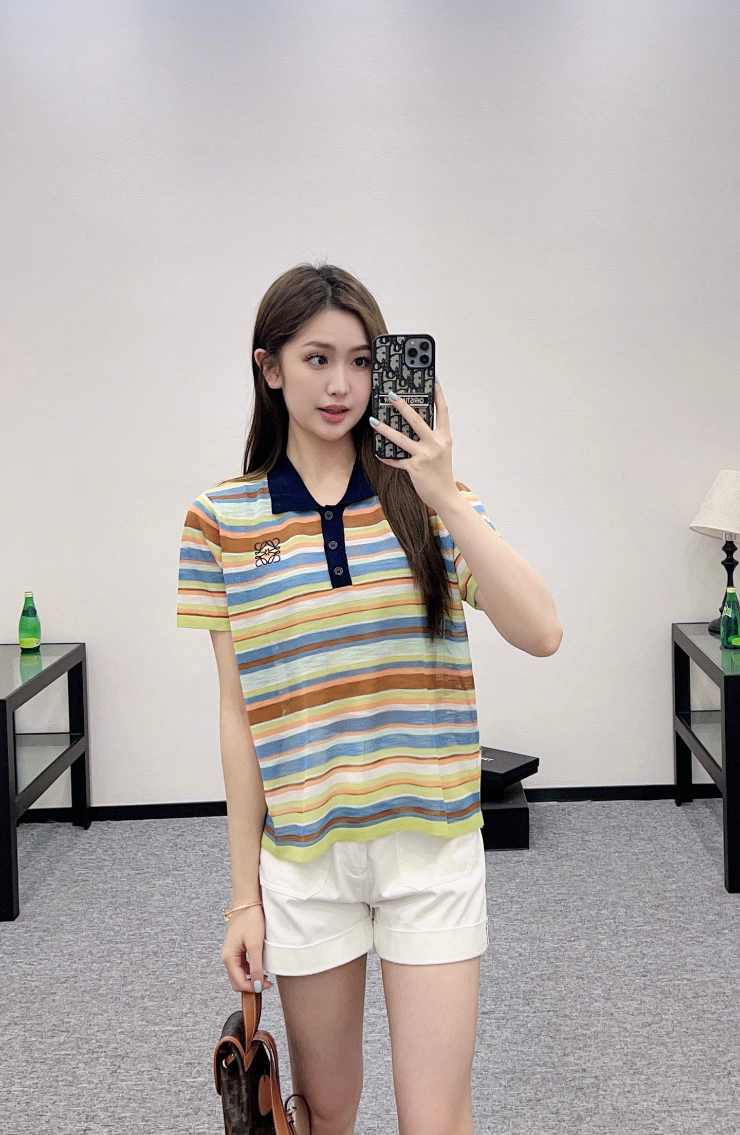 L*♥2025 new product Knitted short sleeves
