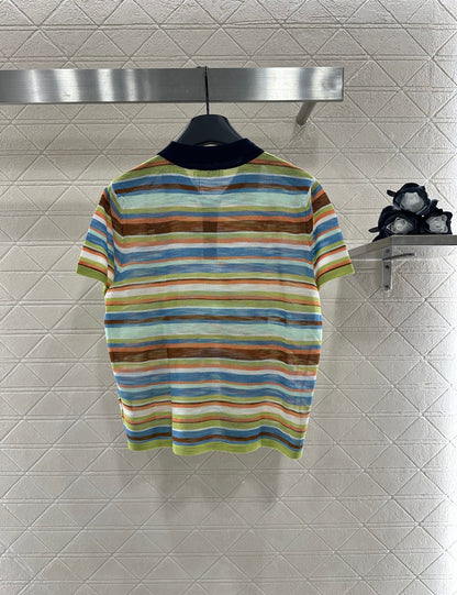 L*♥2025 new product Knitted short sleeves