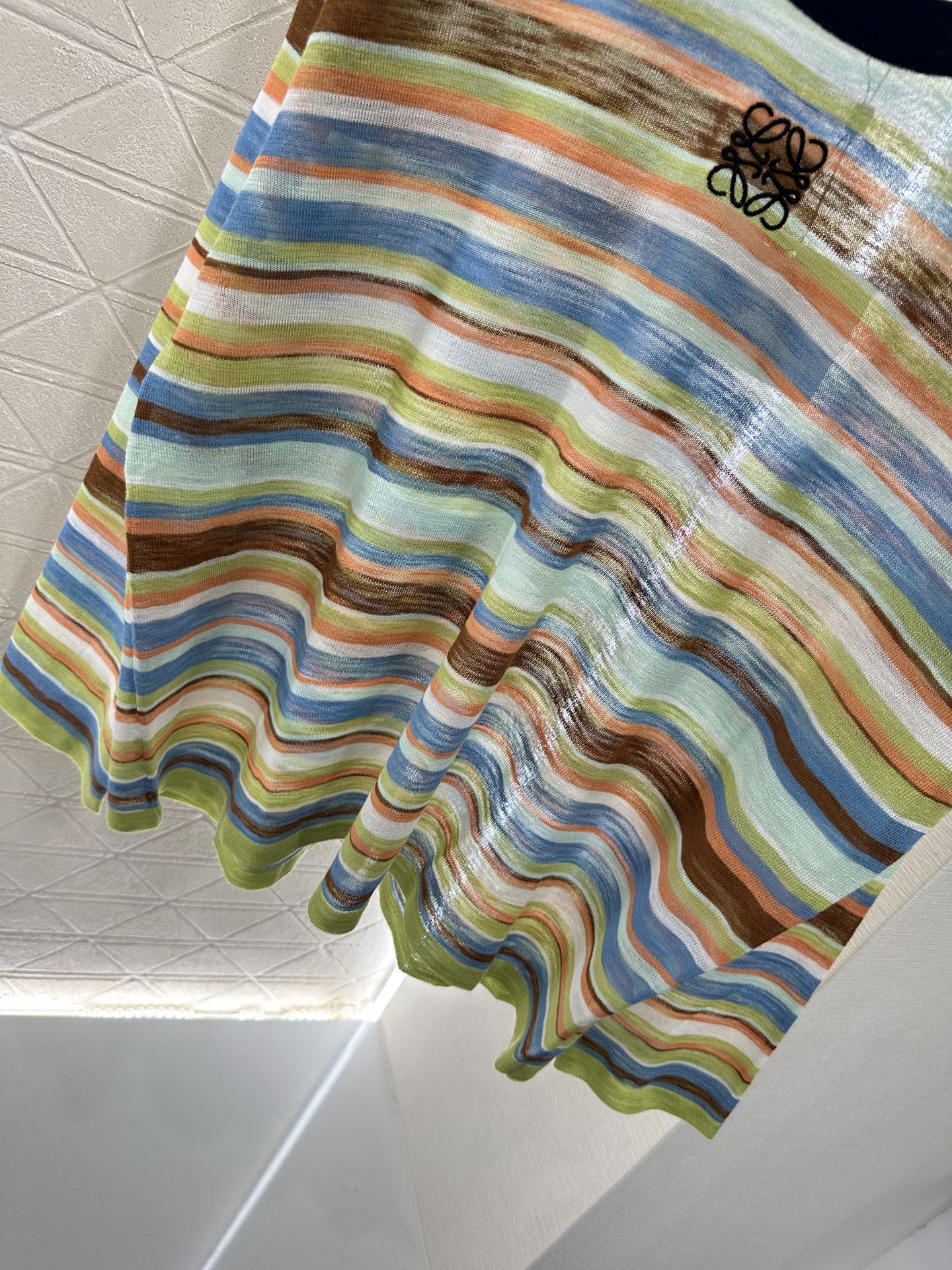 L*♥2025 new product Striped knitted top