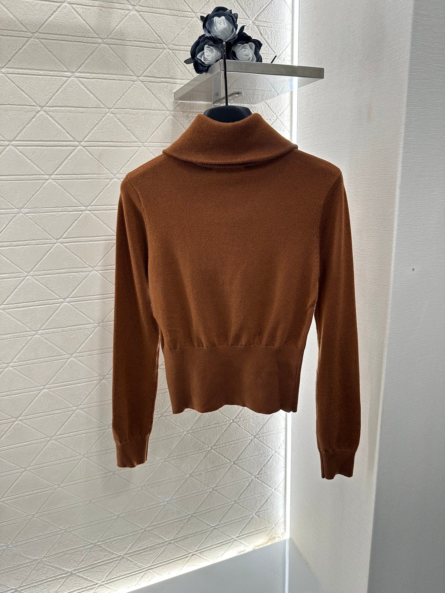 Mi*mi*♥2025 new products Zipper knitted top