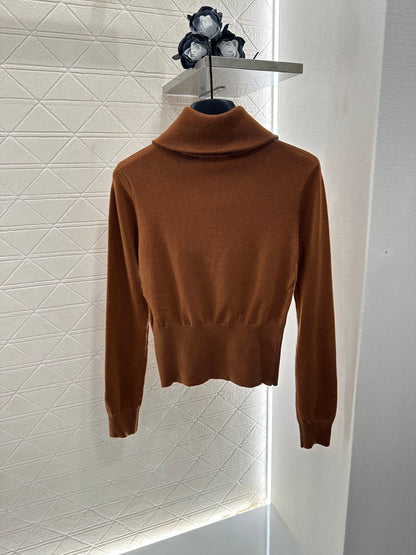 Mi*mi*♥2025 new products Zipper knitted top