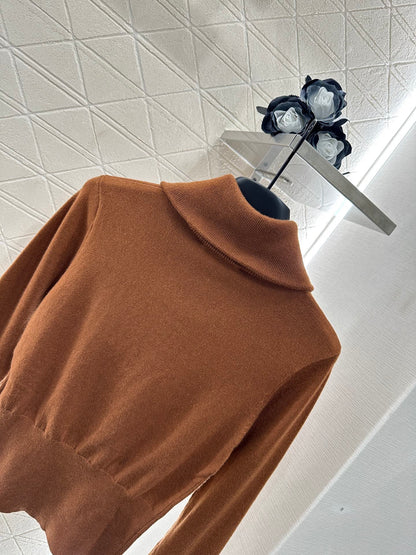 Mi*mi*♥2025 new products Zipper knitted top