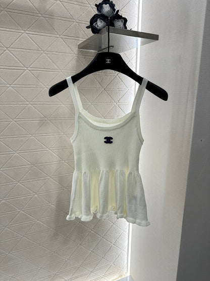 C*♥2025 new product Two-piece suspender cardigan set