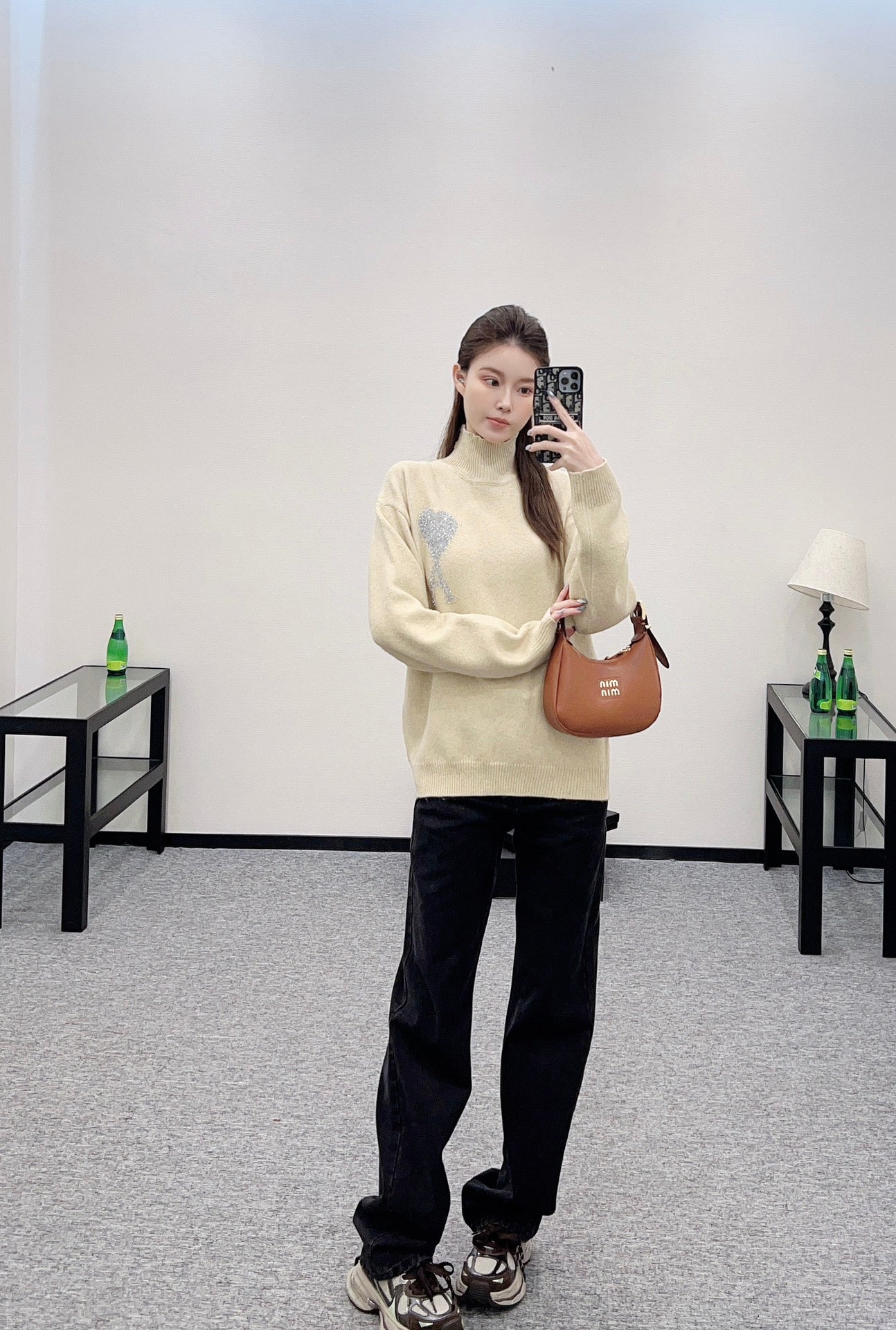 A*♥2025 new product Heart knitted sweater