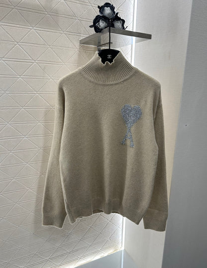 A*♥2025 new product Heart knitted sweater