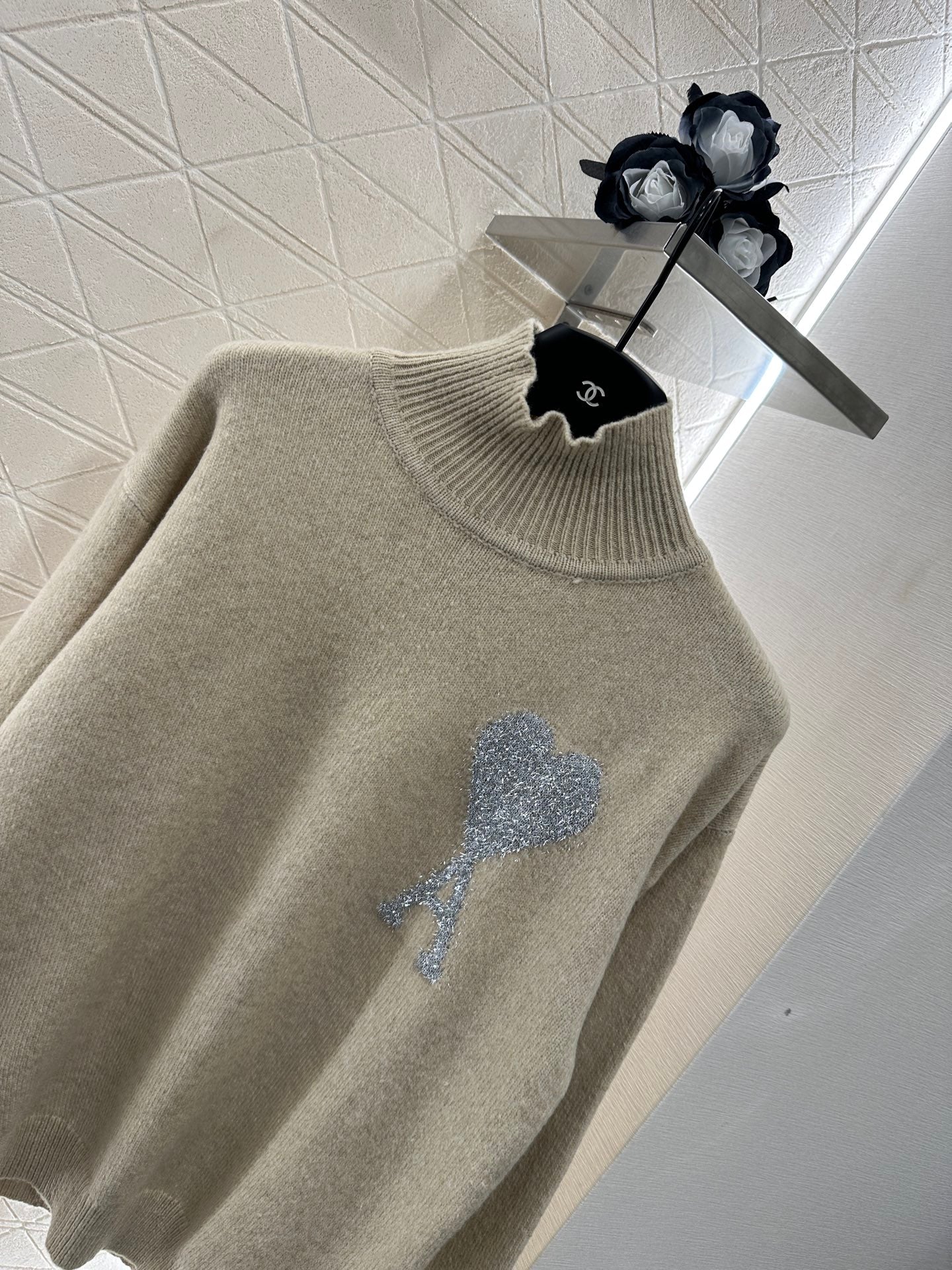 A*♥2025 new product Heart knitted sweater