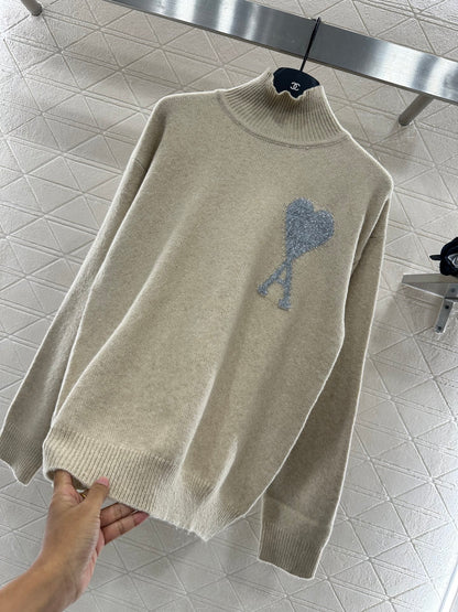 A*♥2025 new product Heart knitted sweater