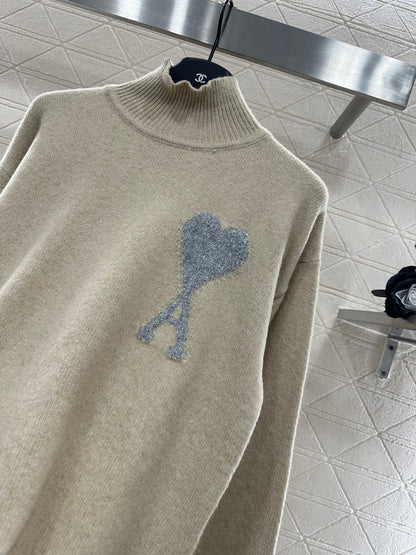 A*♥2025 new product Heart knitted sweater