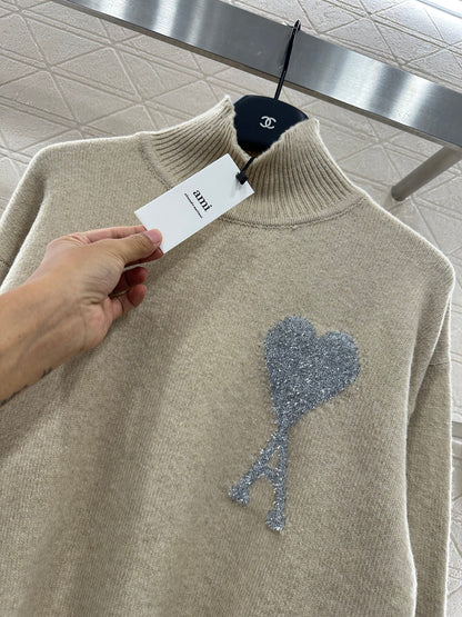 A*♥2025 new product Heart knitted sweater