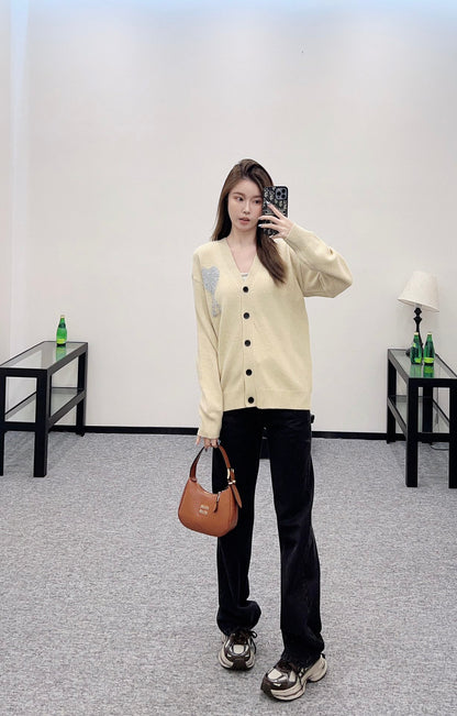 A*♥2025 new products Knitted cardigan