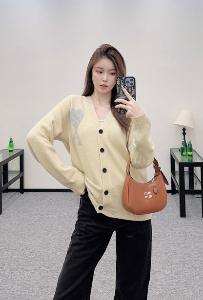 A*♥2025 new products Knitted cardigan