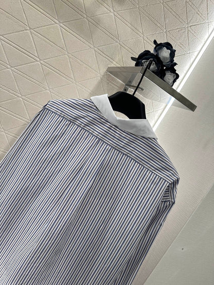Mi*mi*♥2025 new products Striped short shirt