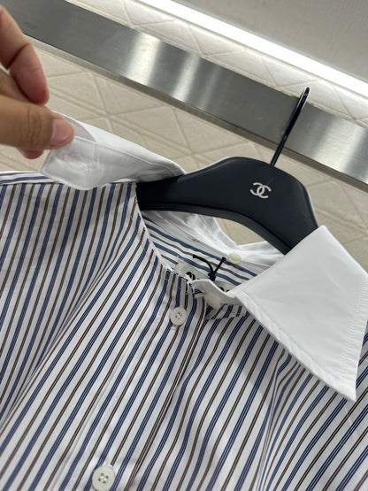 Mi*mi*♥2025 new products Striped short shirt