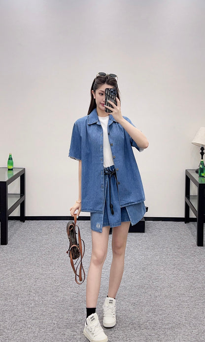 L*♥2025 new product Shirt and skirt set