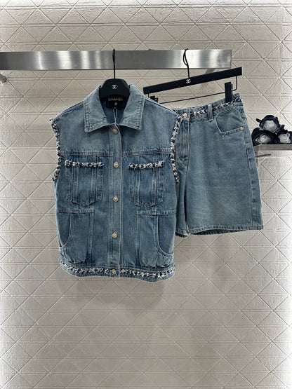 C*♥2025 new products Vest shorts set