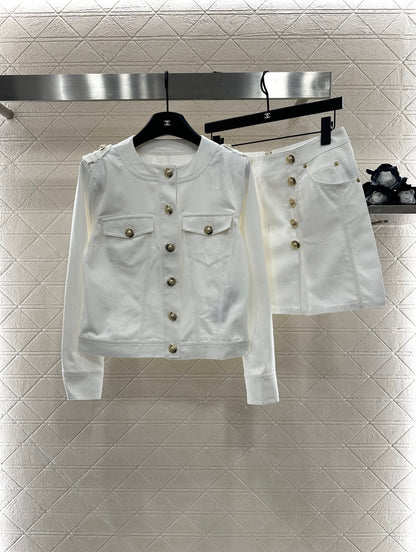 B*♥2025 new product Denim jacket and skirt set