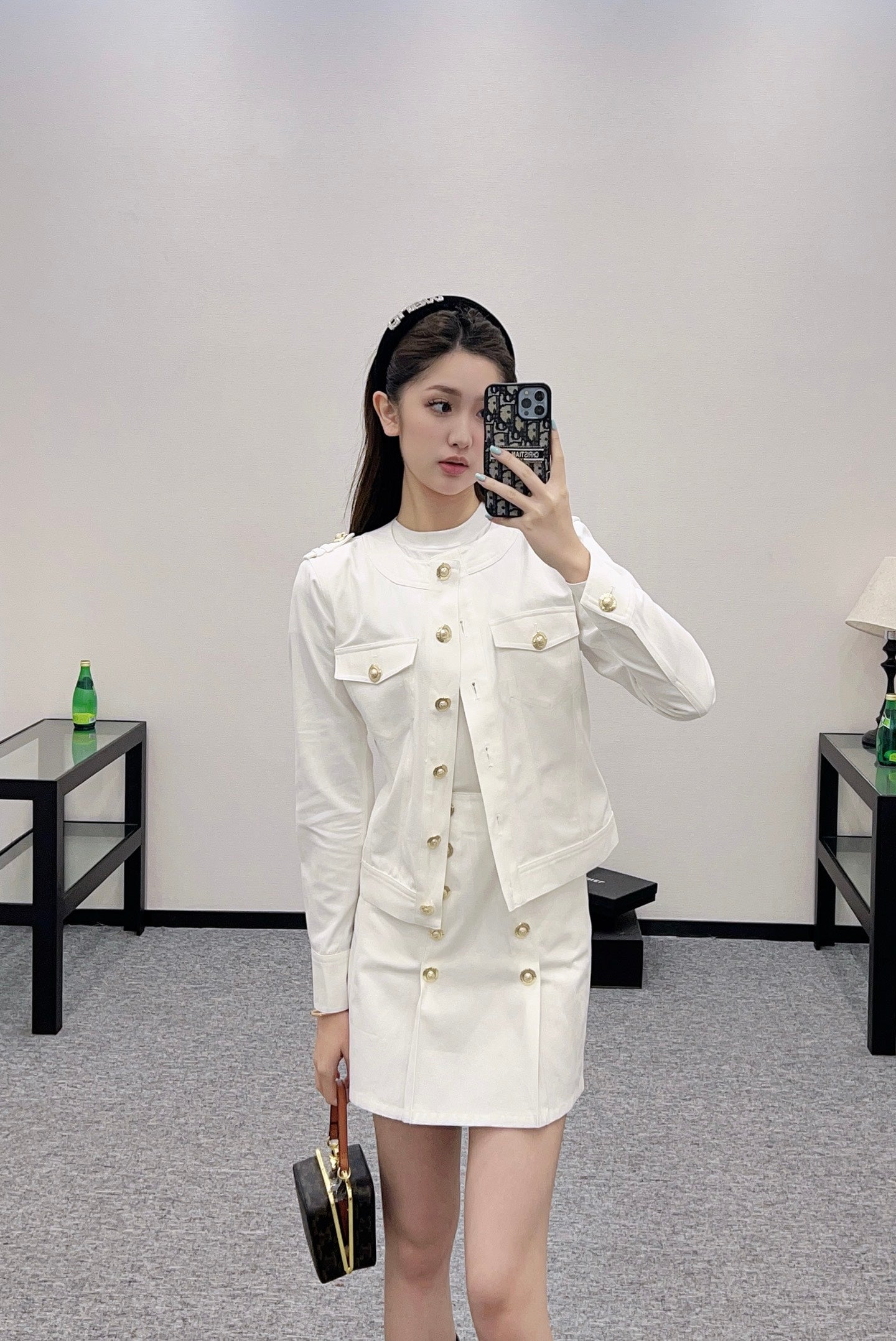 B*♥2025 new product Denim jacket and skirt set