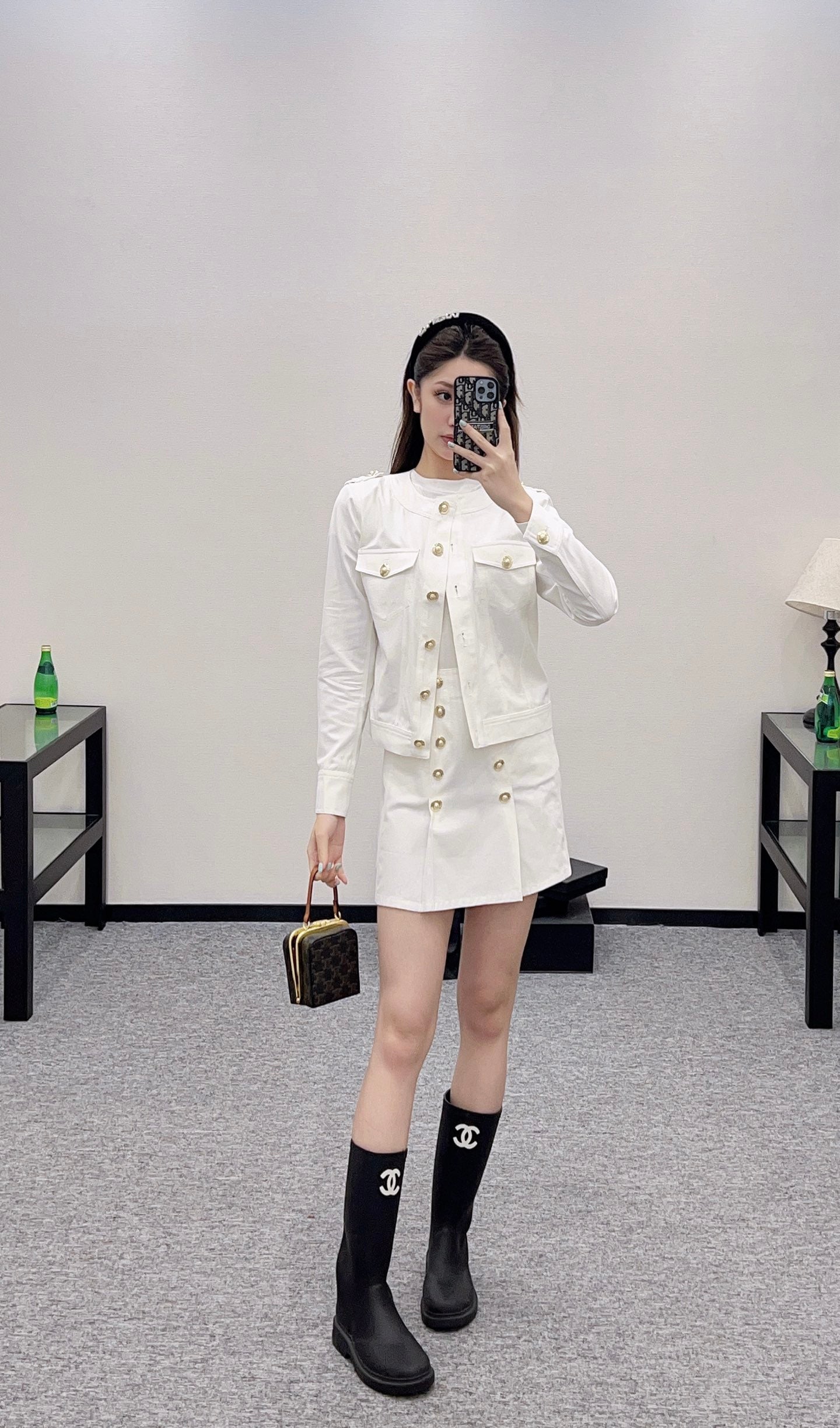 B*♥2025 new product Denim jacket and skirt set
