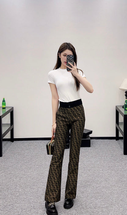 F*♥2025 new product Flared trousers