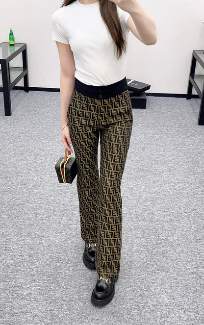 F*♥2025 new product Flared trousers