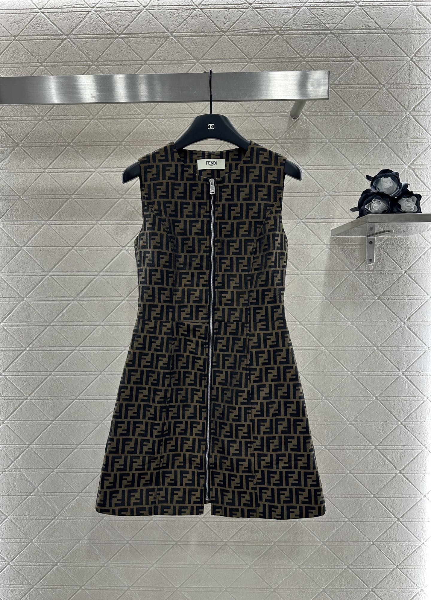 F*♥2025 new product Jacquard vest dress