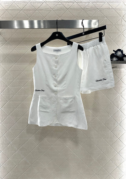 D*♥2025 new products Vest shorts set