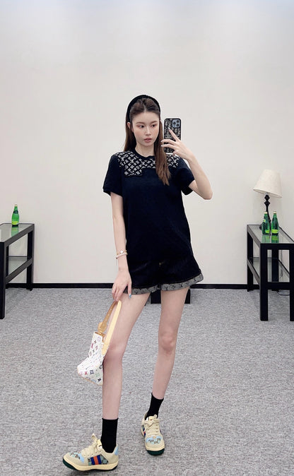 Louis *♥2025 new products Knitted short sleeves