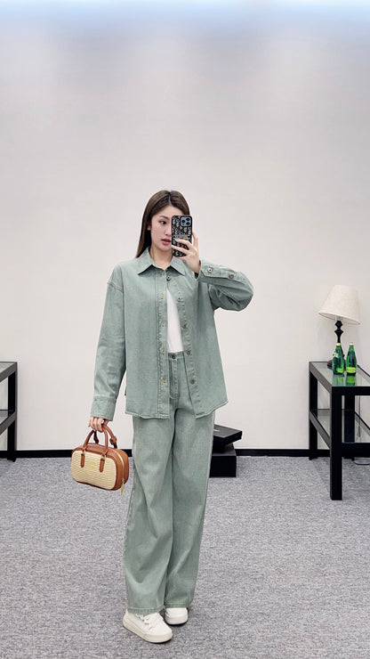 L*♥2025 new products Shirt and trousers set