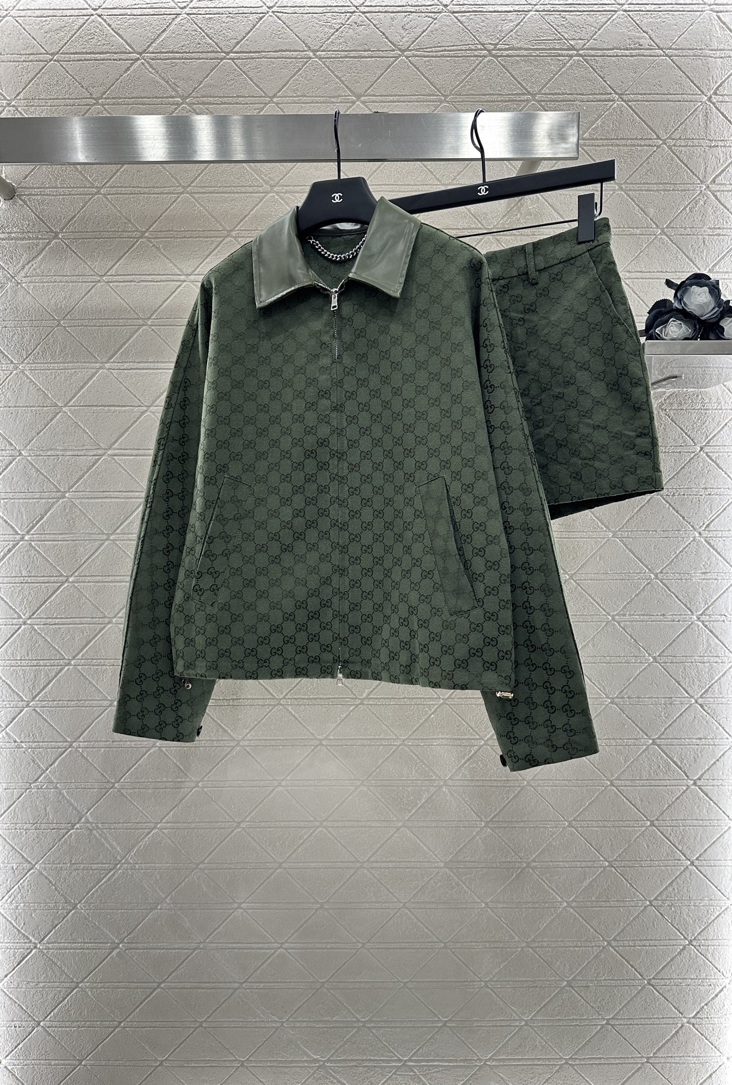 G*♥2025 new products Zipper jacket, coat and shorts set